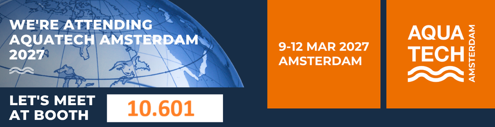 2027.03.09-12 Aquatech Amsterdam 2027, Booth No.: 10.601